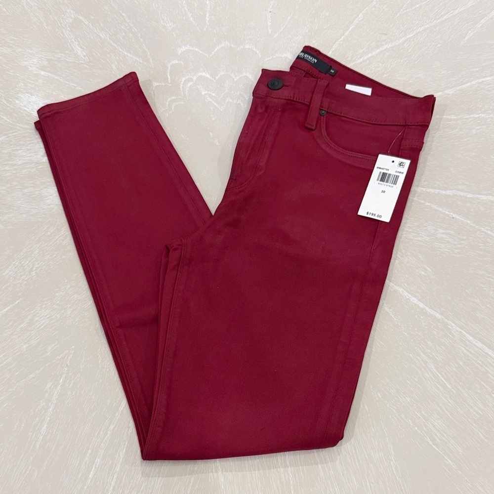NWT Hudson Jeans Red Skinny Jeans 30
